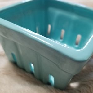 Reuseable Berry Basket Strawberry Basket Fruit Basket Egg Basket teal  NEW